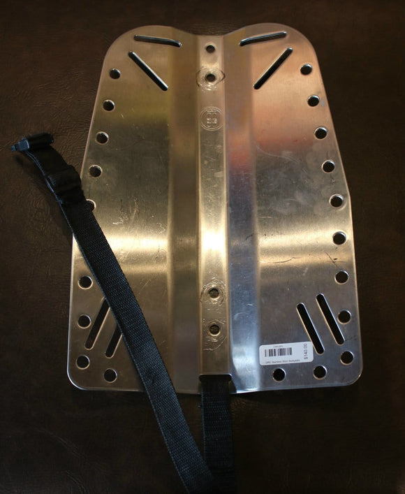 OMS Stainless Steel Backplate w-Crotch Strap (Used) Reduced!